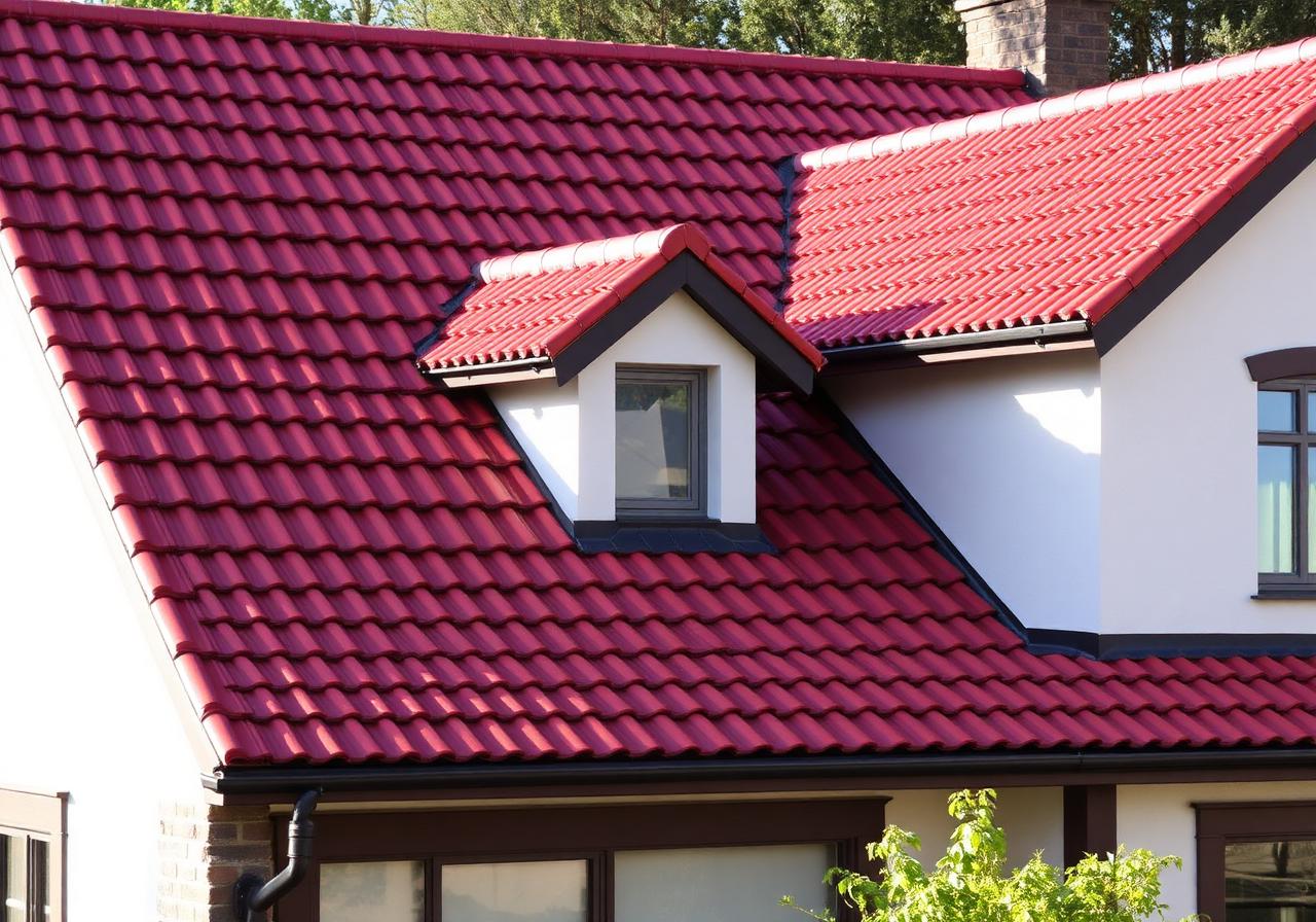 Dom z dachówką ceramiczną